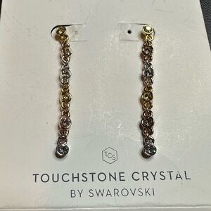 Touchstone Crystal Tri-colored Earrings
